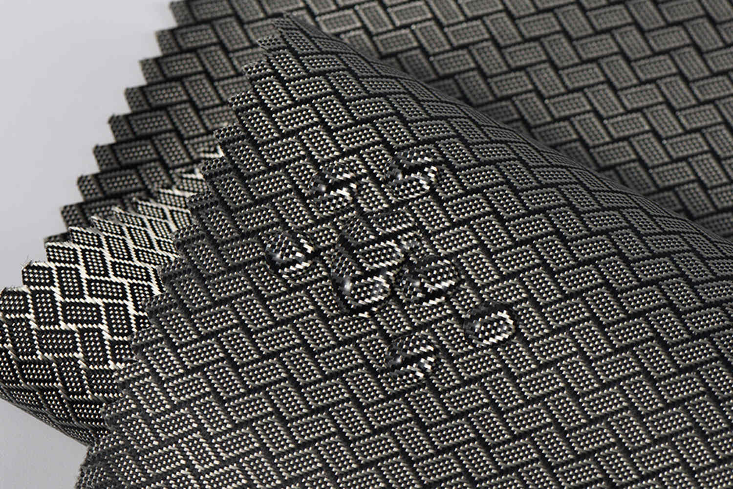 420d wasserdicht zwei Töne Jacquard mit Pu
